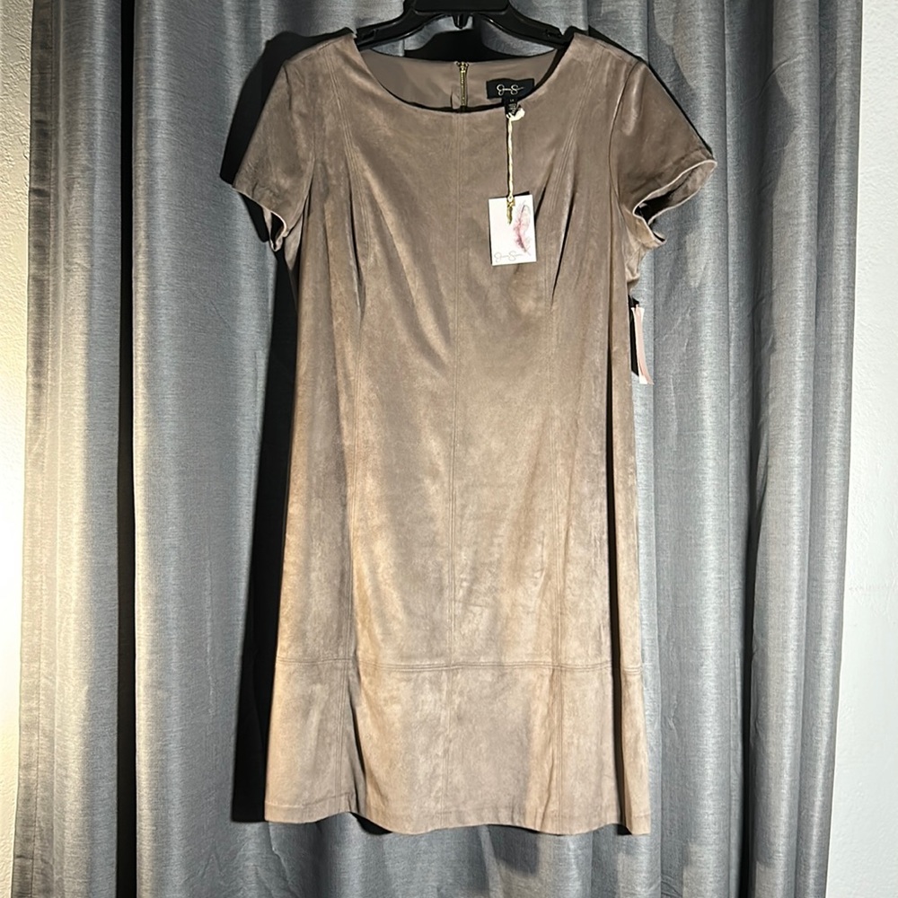 Taupe Suede Jessica Simpson Dress
